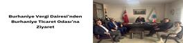 BURHANİYE VERGİ DAİRESİ’NDEN BURHANİYE TİCARET ODASI’NA ZİYARET